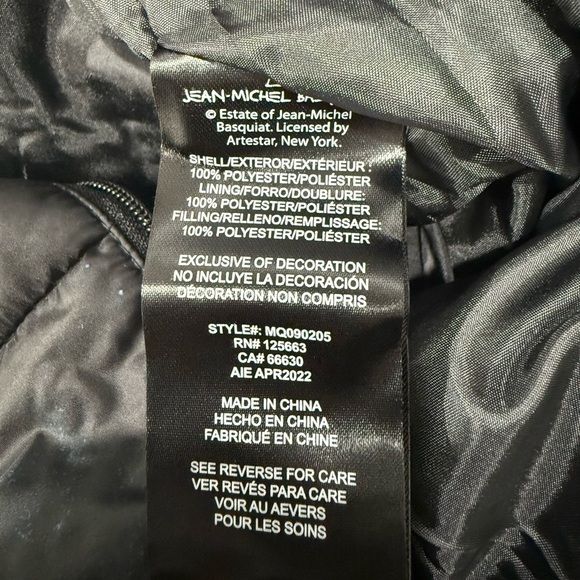 Jean-Michel Basquiat X Members Only Alchemy Puffer Jacket Size XL NWT - Picture 7 of 8